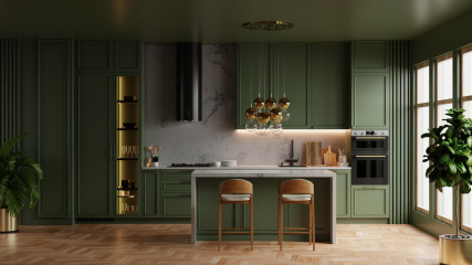 Тренды кухонь-2026: модные цвета и дизайнерские решения