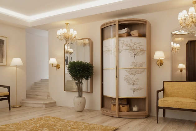 Корпусный радиусный шкаф «Алькор»